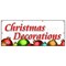 Signmission CHRISTMAS DECORATIONS BANNER SIGN x-mas xmas trees decor wreaths B-96 Christmas Decorations - alternate 1